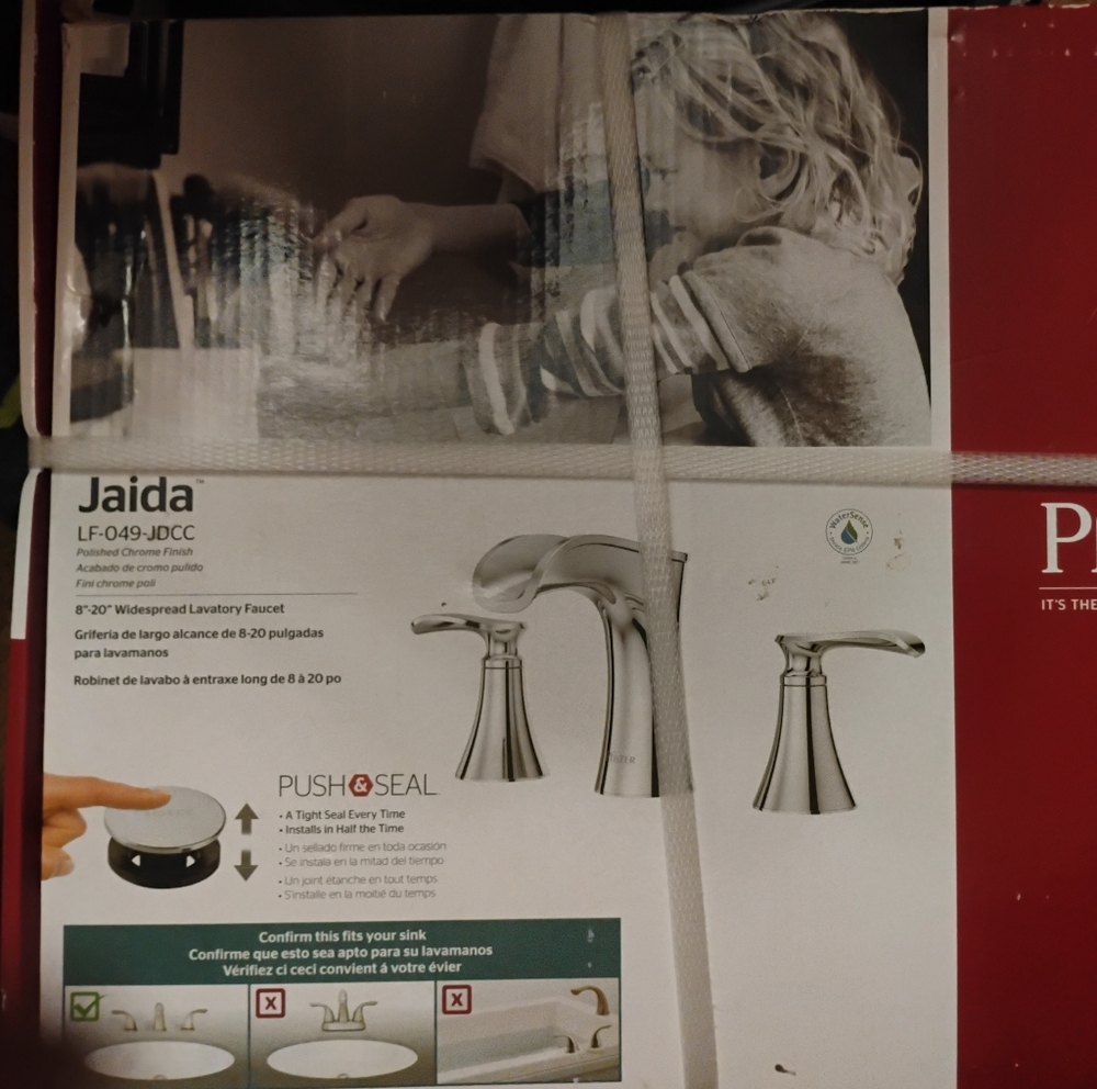 Brushed Nickel Widespread Faucet